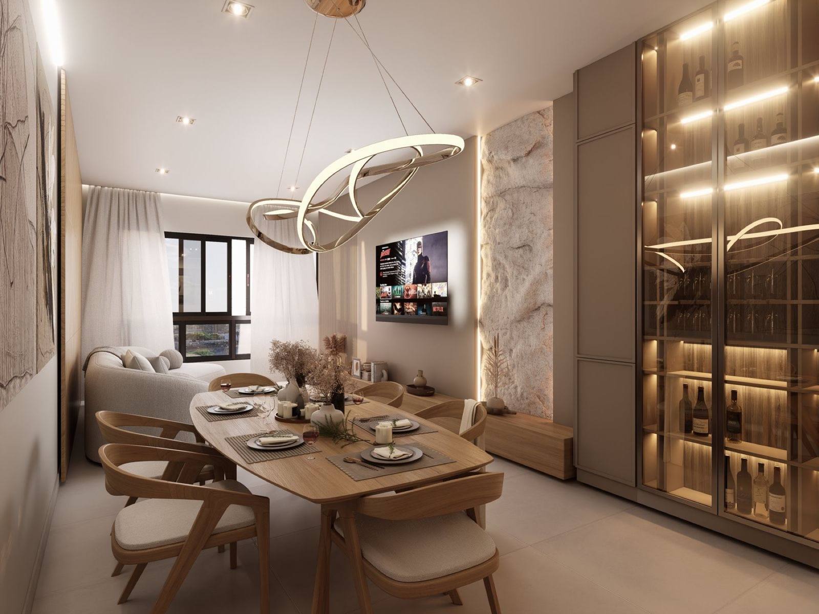 Living do apartamento